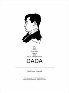 Portada Siete manifiestos DADA