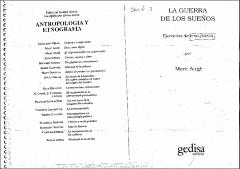 Portada La guerra de los sueños : ejercicios de etno-ficción