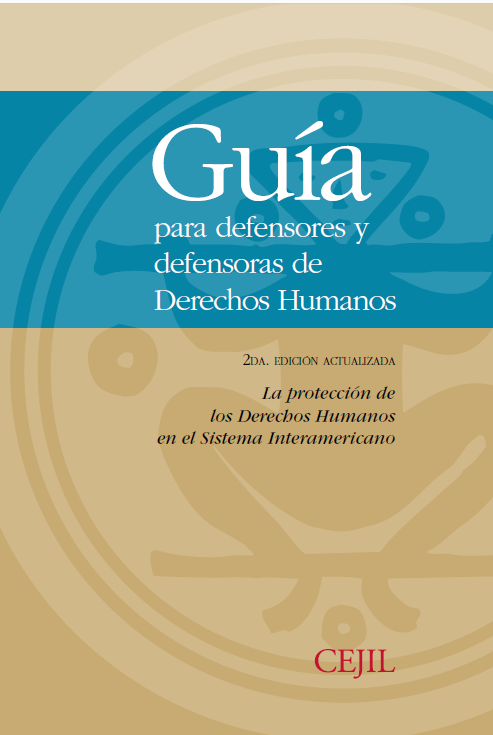 Portada Guía para defensores y defensoras de Derechos Humanos