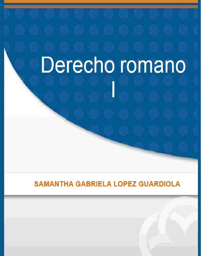 Portada Derecho Romano I