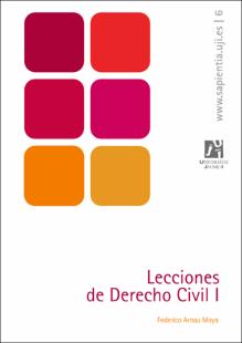 Portada Lecciones de derecho civil I