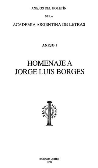 Portada Homenaje a Jorge Luis Borges