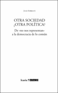 Portada Otra sociedad otra politica