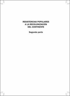 Portada Resistencias populares a la recolonizacion del continente