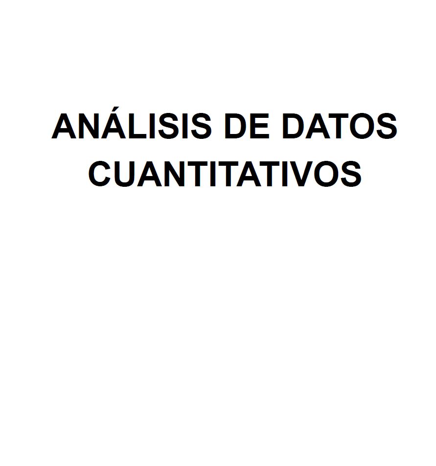 Portada Análisis de datos cuantitativos