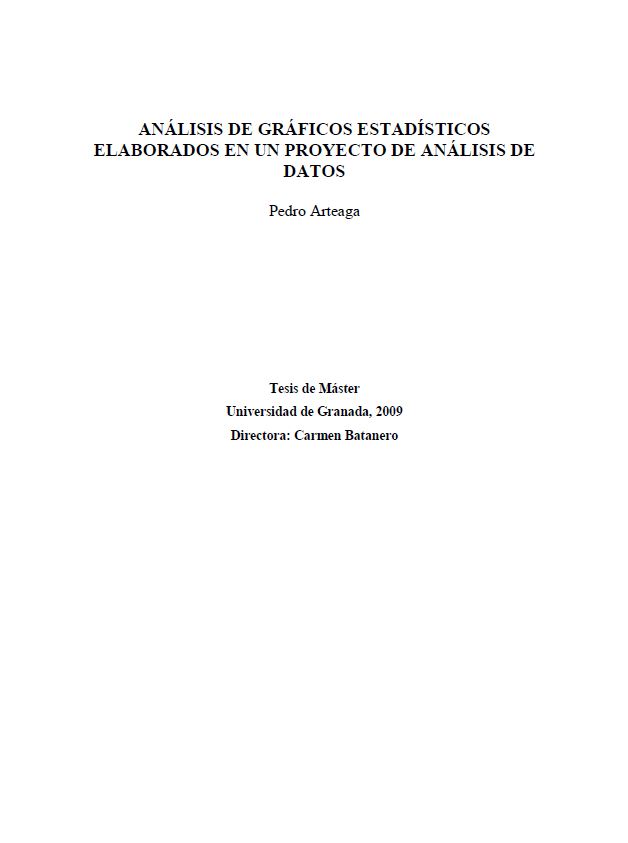 Portada Análisis de gráficos estadísticos elaborados en un proyecto de análisis de datos