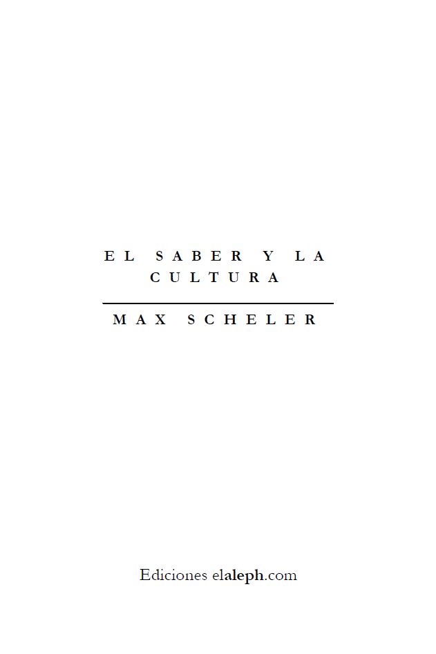 Portada El saber y la cultura
