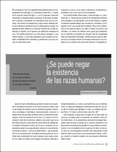 Portada ¿Se puede negar la existencia de las razas humanas?