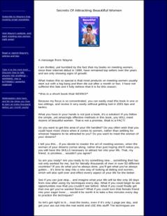 Portada Secrets Of Attracting Beautiful Women