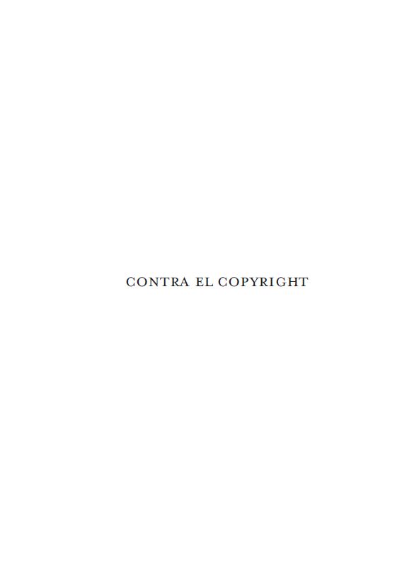 Portada Contra el Copyright