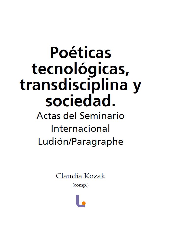 Portada Poéticas tecnológicas, transdisciplina y sociedad