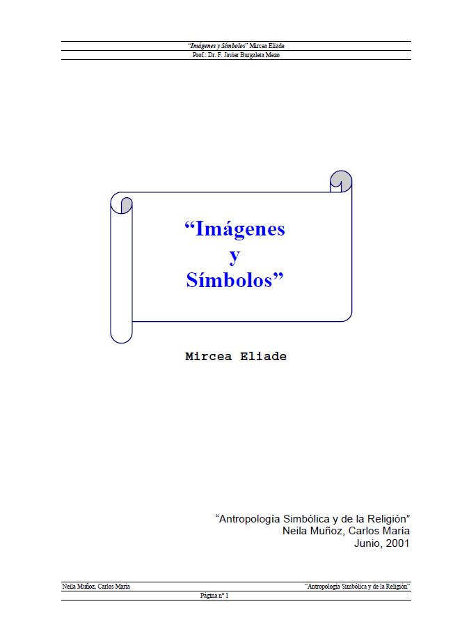 Portada Imágenes y Símbolos