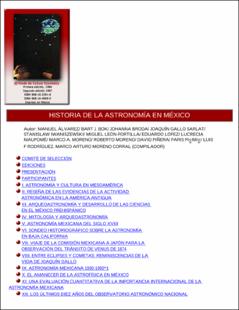 Portada Historia de la astronomía en México