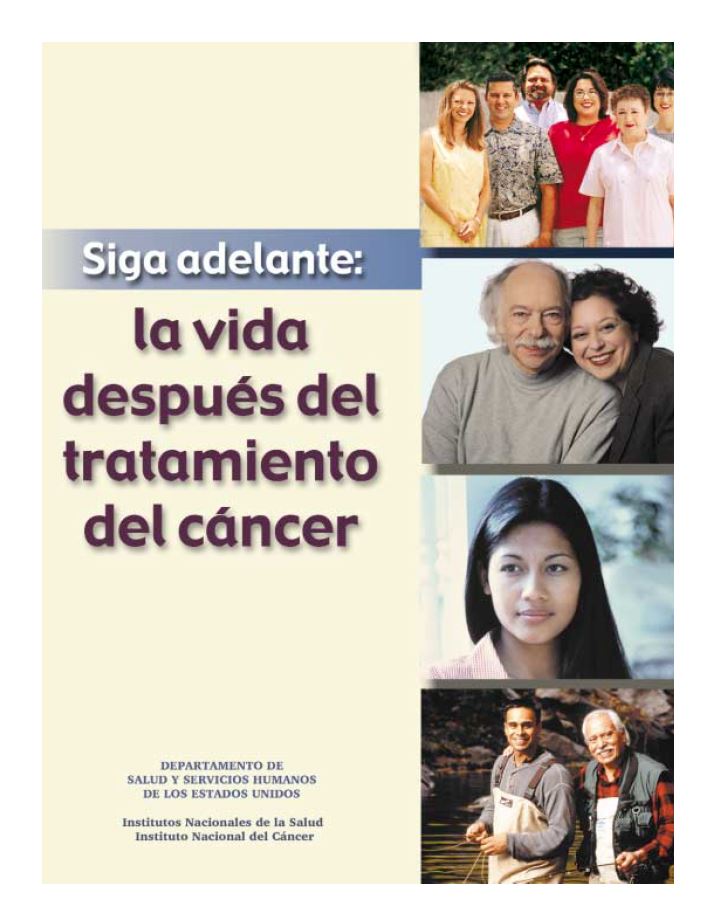 Portada Siga adelante la vida después del tratamiento del cáncer