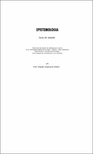 Portada Epistemología : guía de estudio