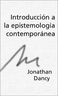 Portada Introducción a la epistemología contemporánea