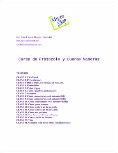 Portada Curso de protocolo y buenas maneras