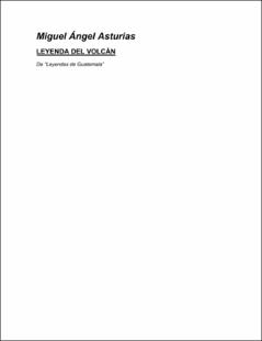 Portada Leyenda del volcán