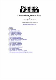 Portada Los caminos para el éxito