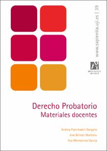 Derecho probatorio : Materiales docentes