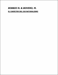 Portada El caracter del iusnaturalismo