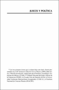 Portada Jueces y política : de la subordinación a la dialéctica
