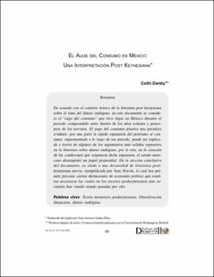 Portada El auge del consumo en México : una interpretación post keynesiana