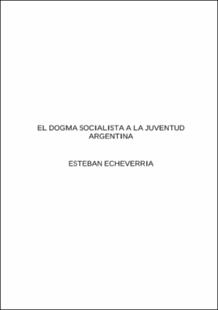 Portada El dogma socialista a la juventud Argentina