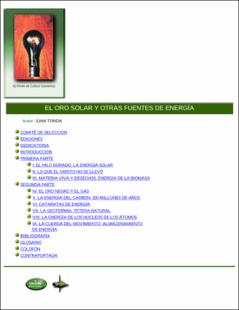 Portada El oro solar y otras fuentes de energía