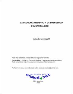 Portada La economía medieval y la emergencia del capitalismo