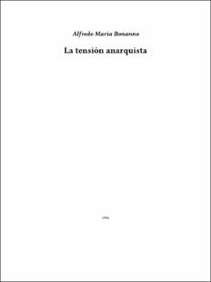 Portada La tensión anarquista