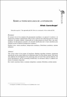 Portada Sobre la teoría neoclásica de la integración