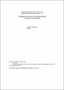 Portada Trabajadores mayores en el mercado laboral y programas de jubilación
