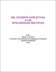 Portada Del cociente intelectual a las inteligencias múltiples