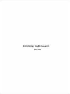 Portada Democracy and education