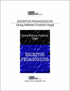 Portada Escritos pedagógicos