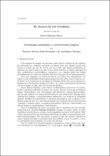 Portada Cartomagia, matemática y cartoteoremas mágicos