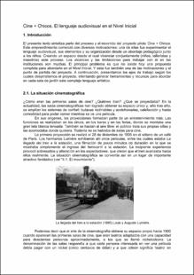 Portada El lenguaje audiovisual en el nivel inicial