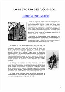 Portada Historia del voleibol