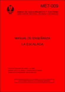 Portada La escalada : manual de enseñanza
