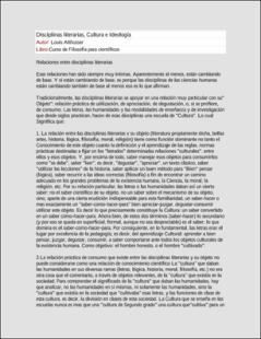 Portada Curso de filosofía para científicos