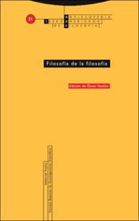Portada Filosofía de la filosofía : Enciclopedia IberoAmericana de Filosofía Volumen 31