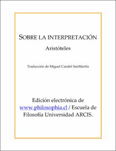 Portada Sobre la interpretación