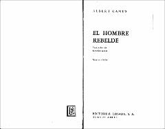 Portada El hombre rebelde