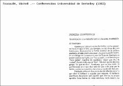 Portada Conferencias Universidad de Berkeley (1983)
