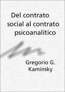 Portada Del contrato social al contrato psicoanal&iacute;tico