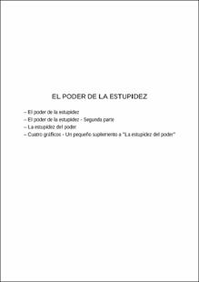 Portada El poder de la estupidez