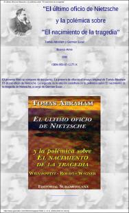 Portada El último oficio de Nietzsche y la polémica sobre el nacimiento de la tragedia