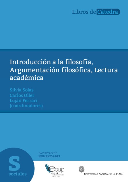 Portada Introducción a la filosofía, Argumentación filosófica, Lectura académica.