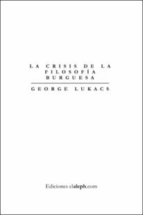 Portada La crisis de la filosofía burguesa